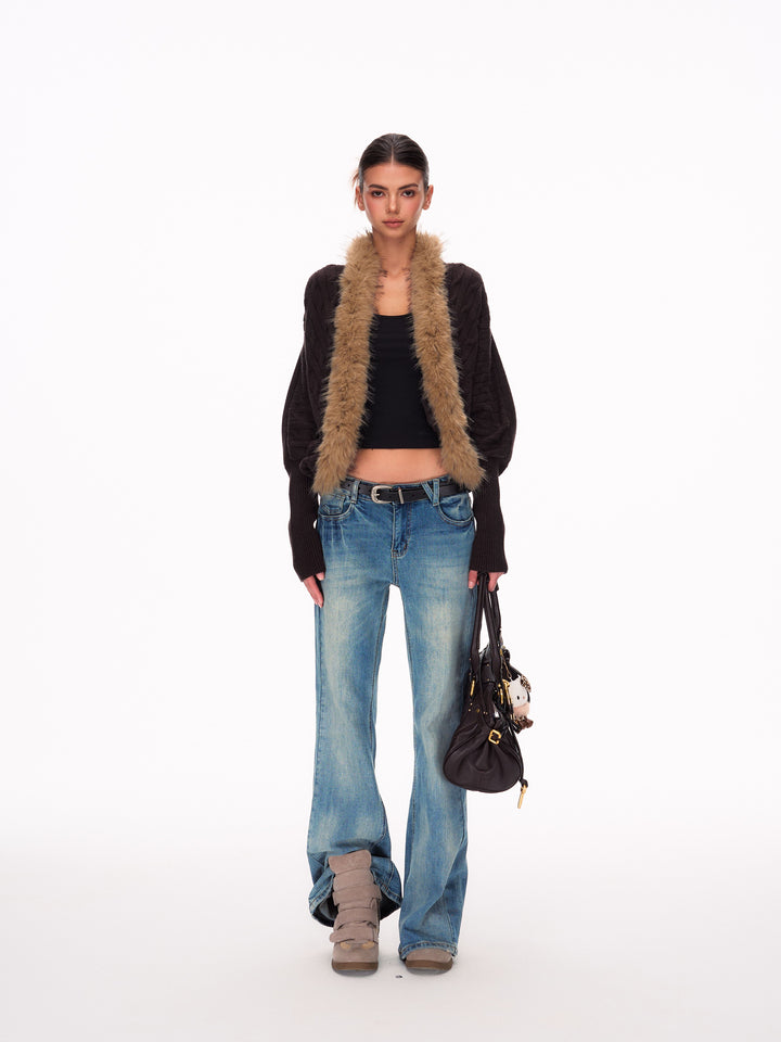 Stretchy Low Rise Flared Jeans