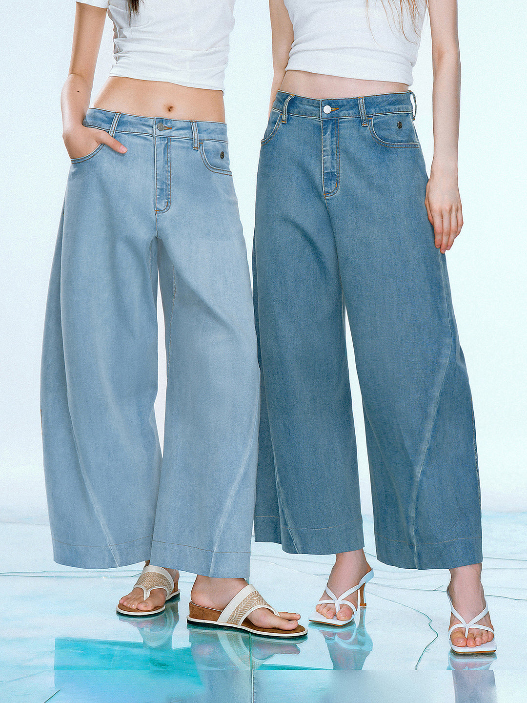 High Waisted Wide Leg Jeans