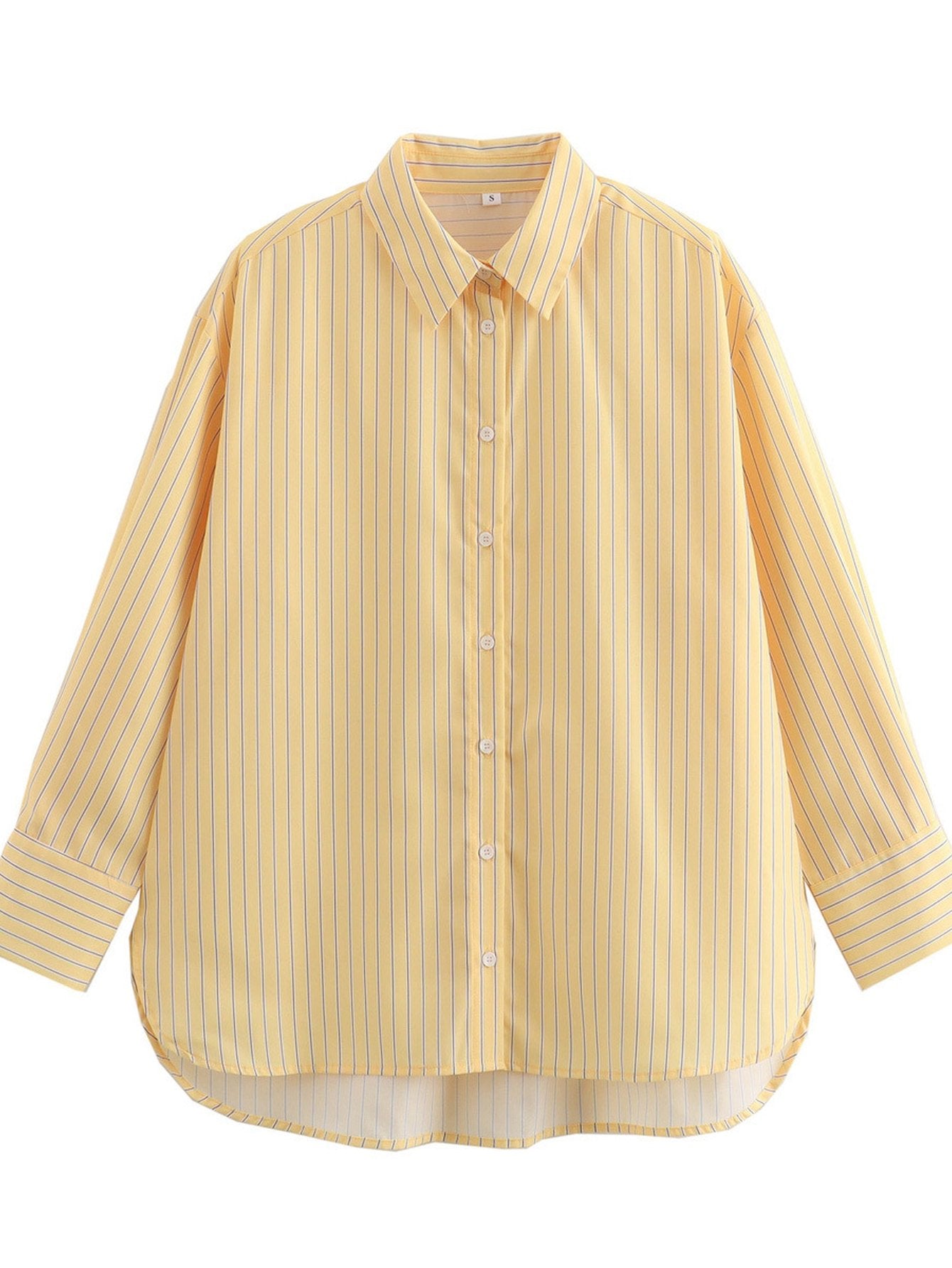 Oversized Striped Button Down Shirt