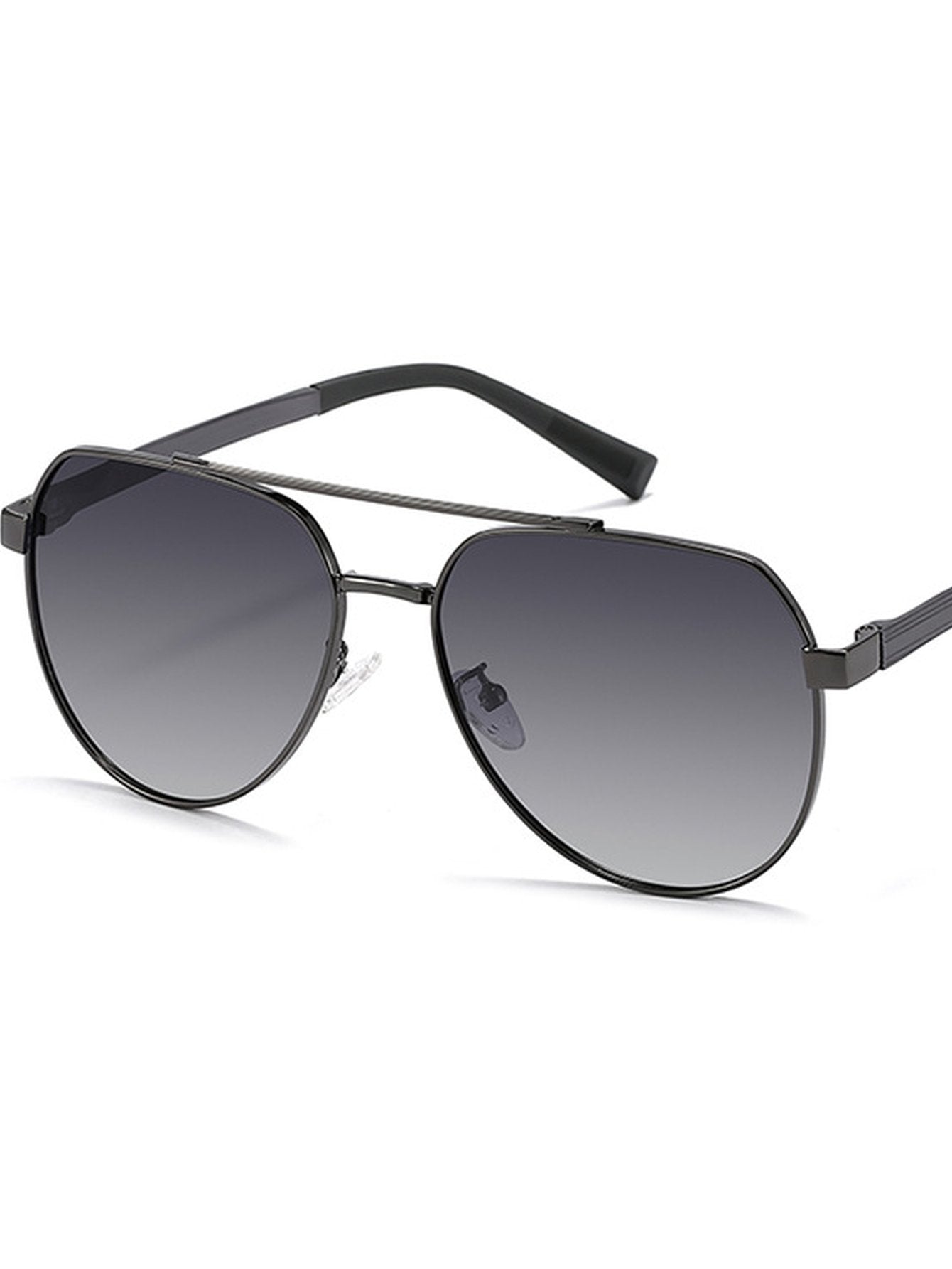 Classic Minimalist Metal Aviator Sunglasses