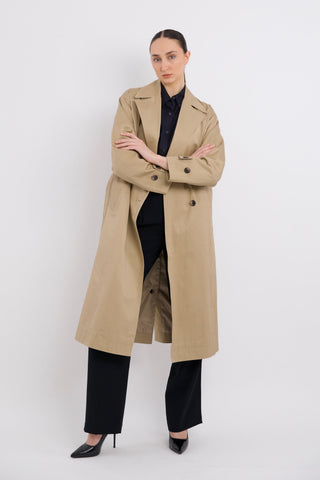 Classic Double Breasted Trench Coat