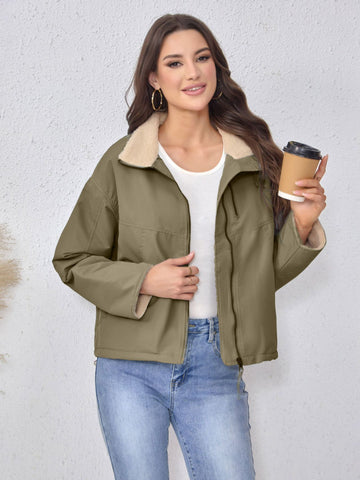 Cozy Sherpa Lined Padded Jacket
