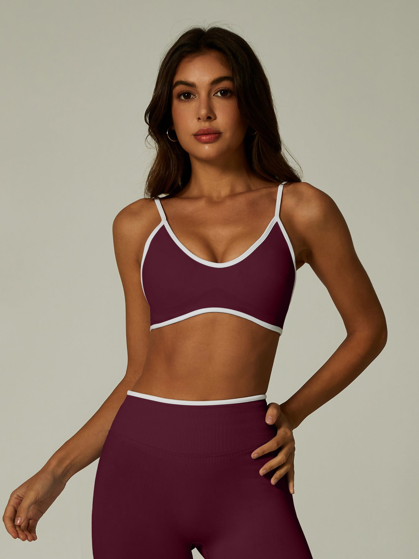 Seamless Ribbed High Support Workout Set