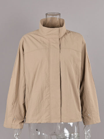 Minimalist Lightweight Snap Front Jacket
