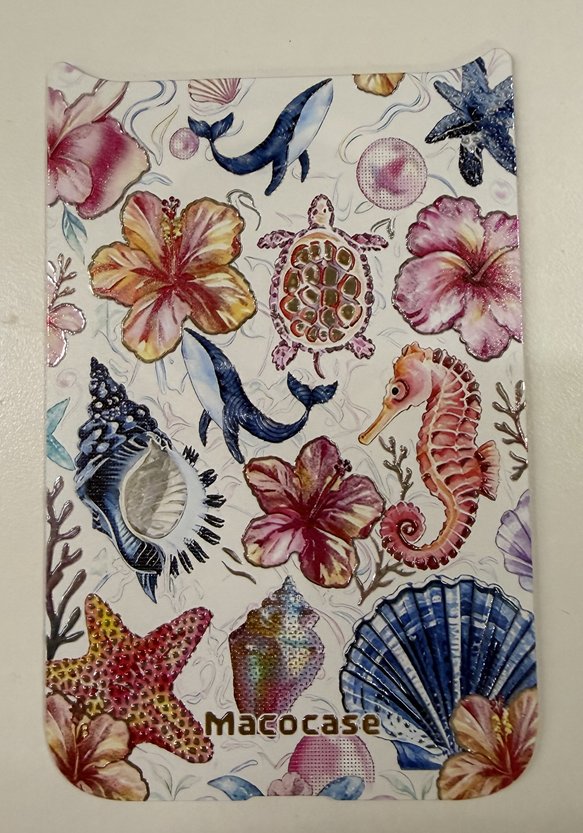 Ocean Life and Hibiscus Pattern Phone Case
