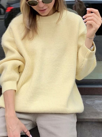 Cozy Soft Fuzzy Oversized Pullover Sweater