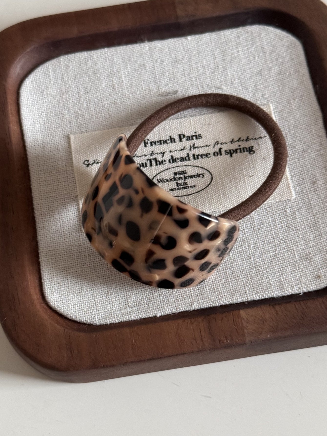 Leopard Print Heart Shape Hair Claw