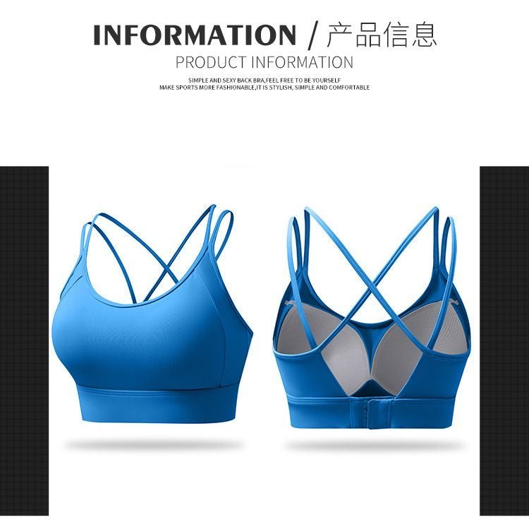 Sexy Crisscross Back Sports Bra