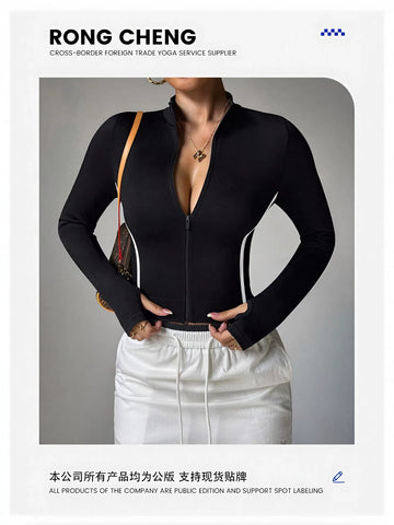 Seamless Thumbhole Long Sleeve Yoga Top