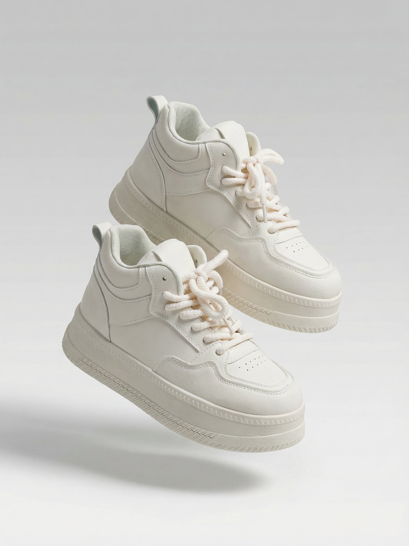 Chunky Platform High-Top Minimalist Casual Shoes[Note:Runs Small,Go One Size Up]