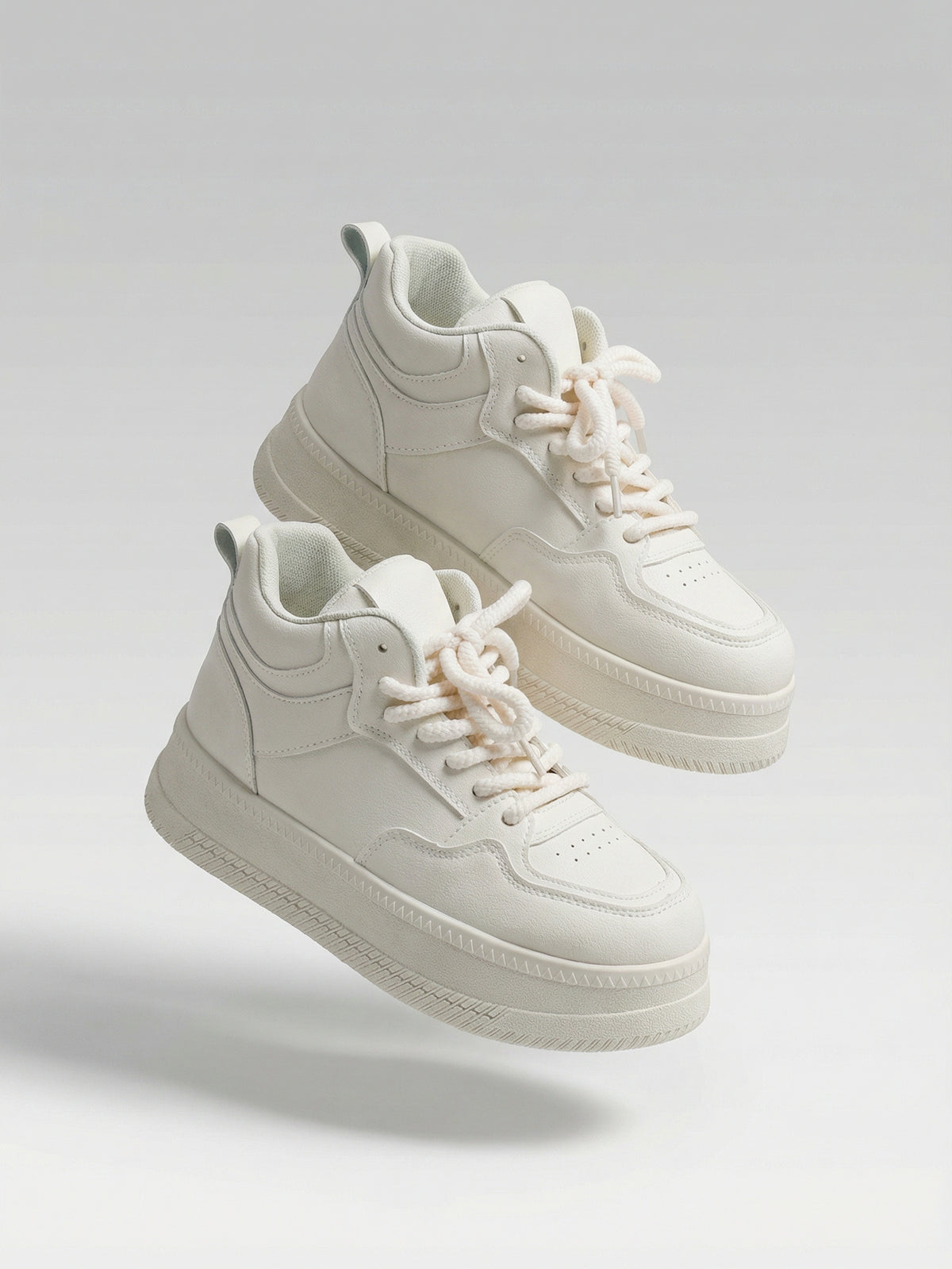 Chunky Platform High-Top Minimalist Casual Shoes[Note:Runs Small,Go One Size Up]