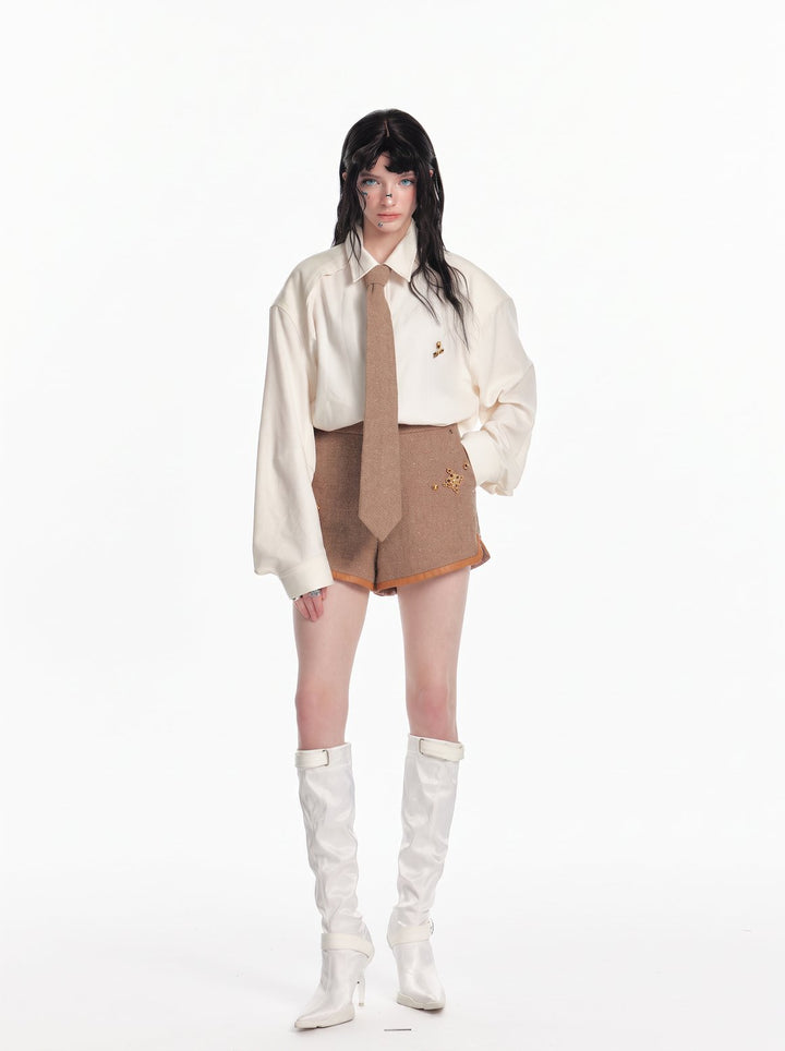 Oversized Relaxed Fit Button Up Shirt