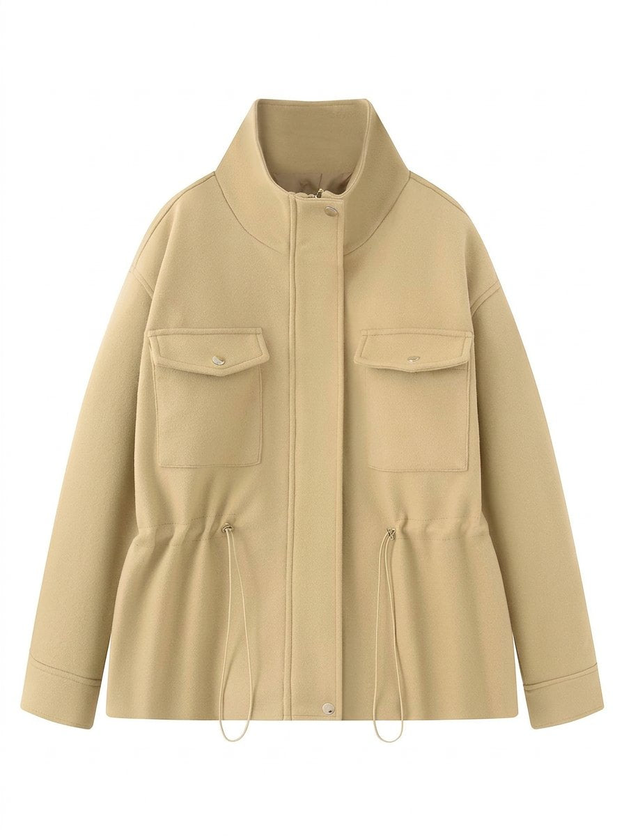 Cinched Waist Utility Jacket