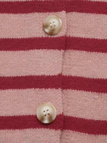 Cozy Striped Button Down Cardigan