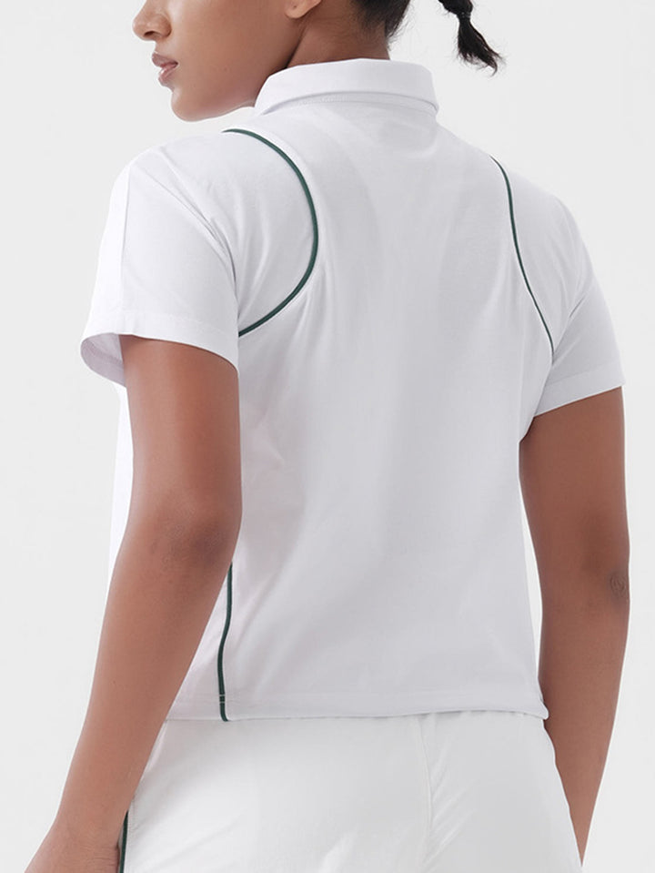 Breathable Moisture Wicking Athletic Polo Shirt
