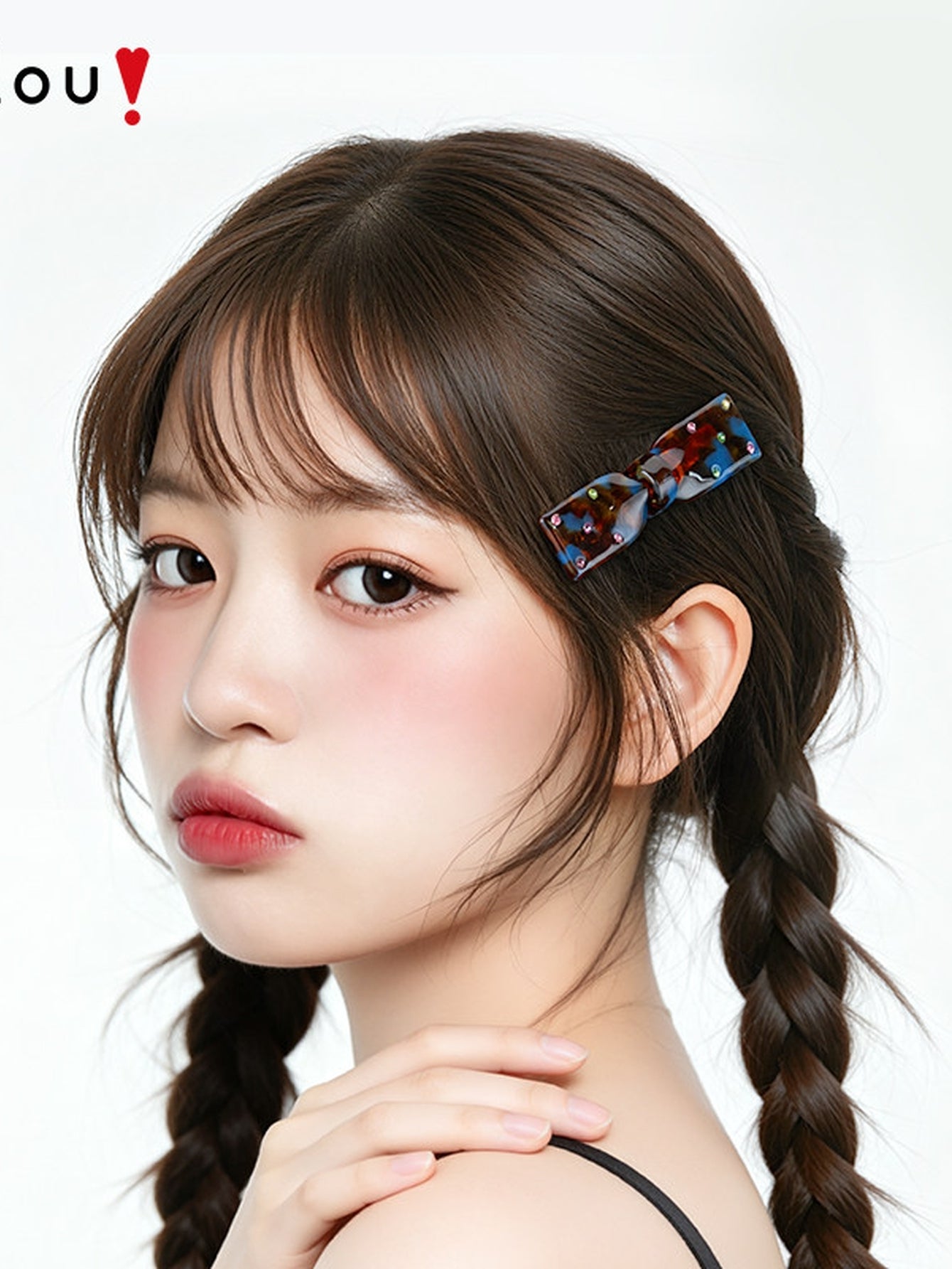 Sparkling Tortoiseshell Rhinestone Hair Clip