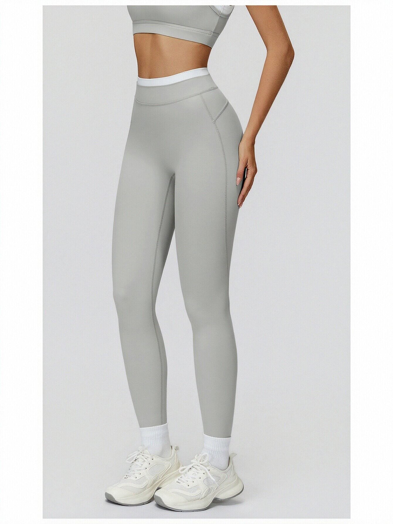 High Waisted Crossover Waist Leggings