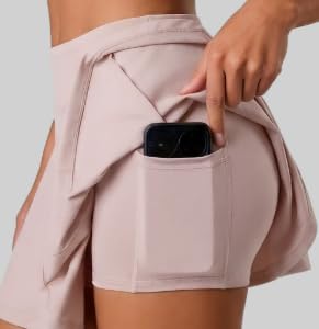 High Waisted Pleated Athletic Skirt
