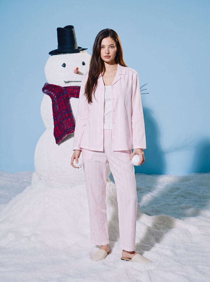 Soft Button Down Pajama Sleepwear Set