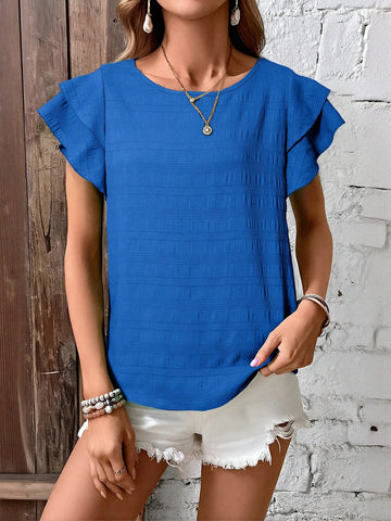 Ruffle Sleeve Blouse