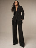 Elegant Lace Trim Fitted Blazer Jacket