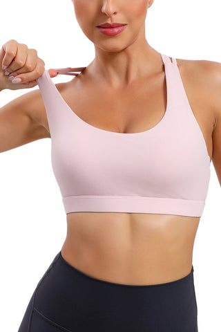 Strappy Back Supportive Sports Bra