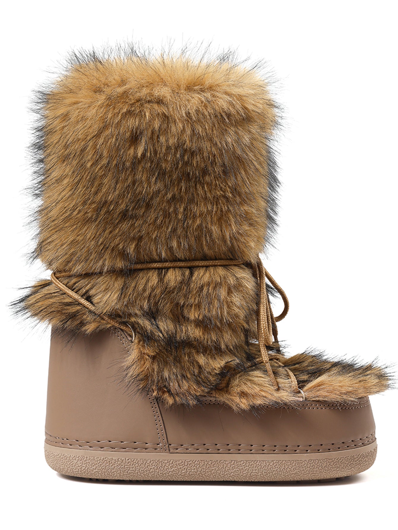 Fluffy Faux Fur Platform Winter Boots