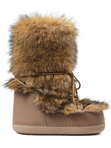 Fluffy Faux Fur Platform Winter Boots