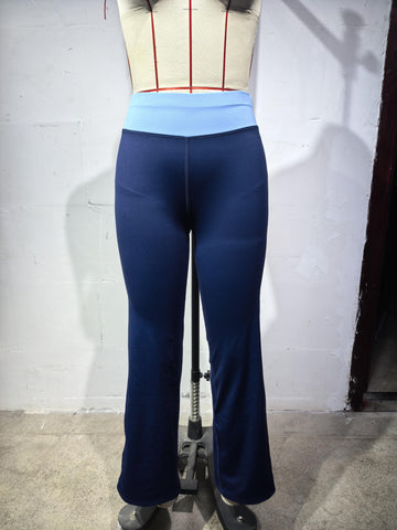 High Waisted Foldover Flare Yoga Pants