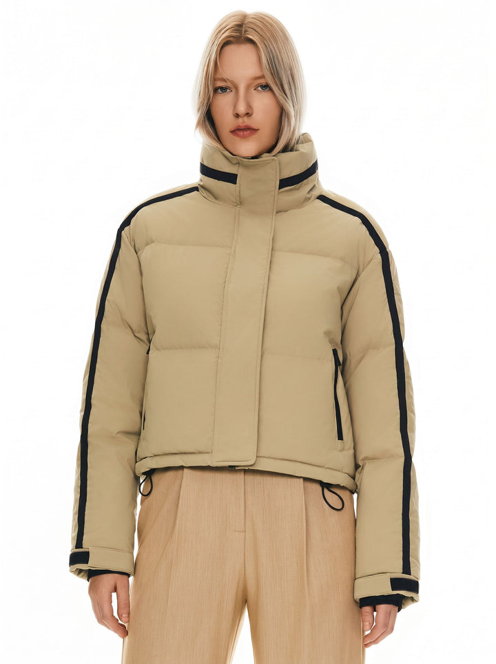 Cropped Sporty Puffer Jacket