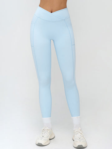 Cross Front High Waisted Leggings