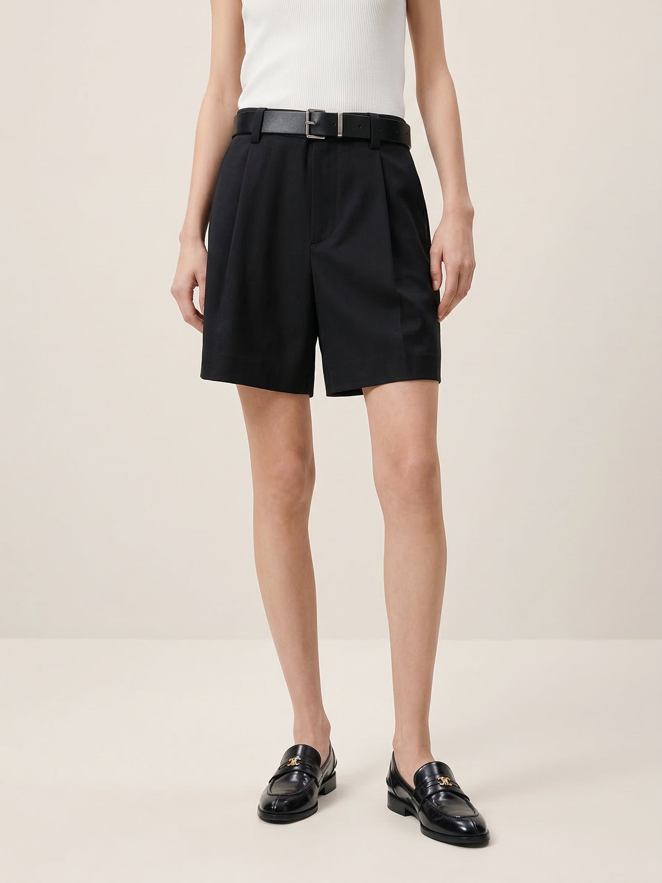 Straight Side Pocket Shorts