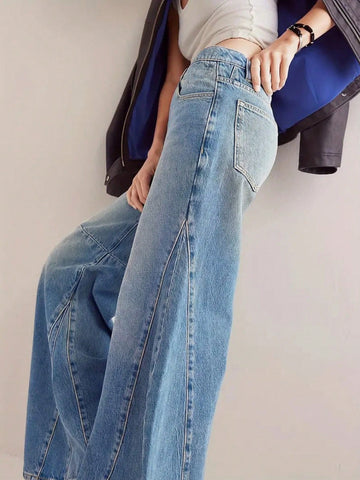 High Waisted Wide Leg Jeans