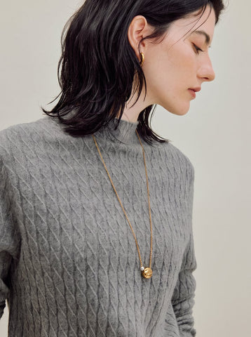 Soft Pure Wool Textured Pullover Sweater