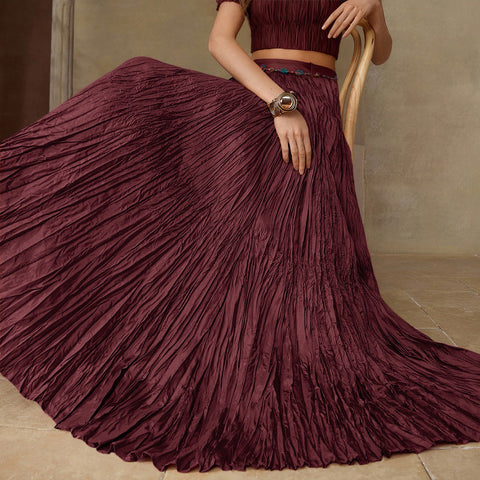 Flowy High Waisted Maxi Skirt