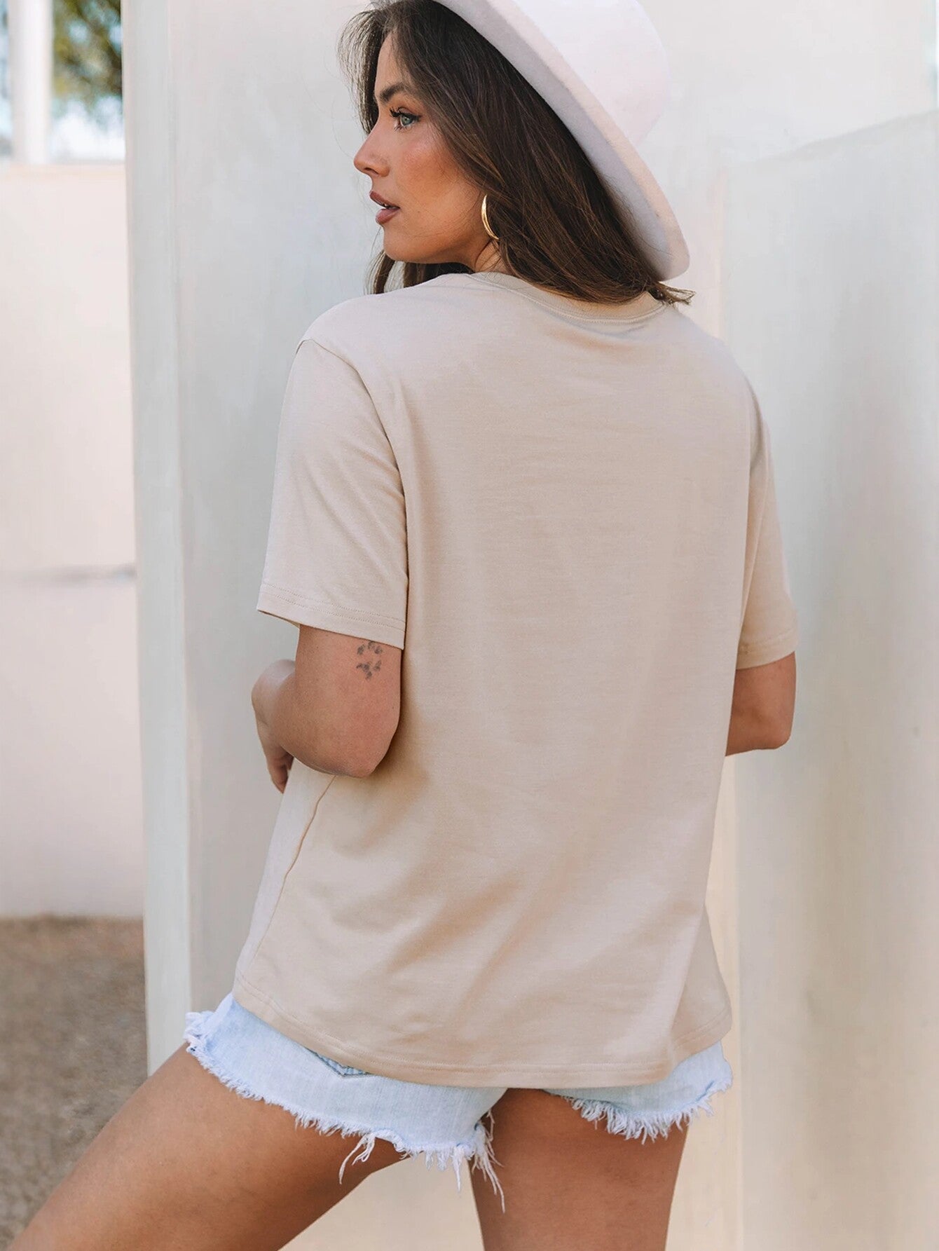 Oversized Fit Baseball Graphic T-Shirt