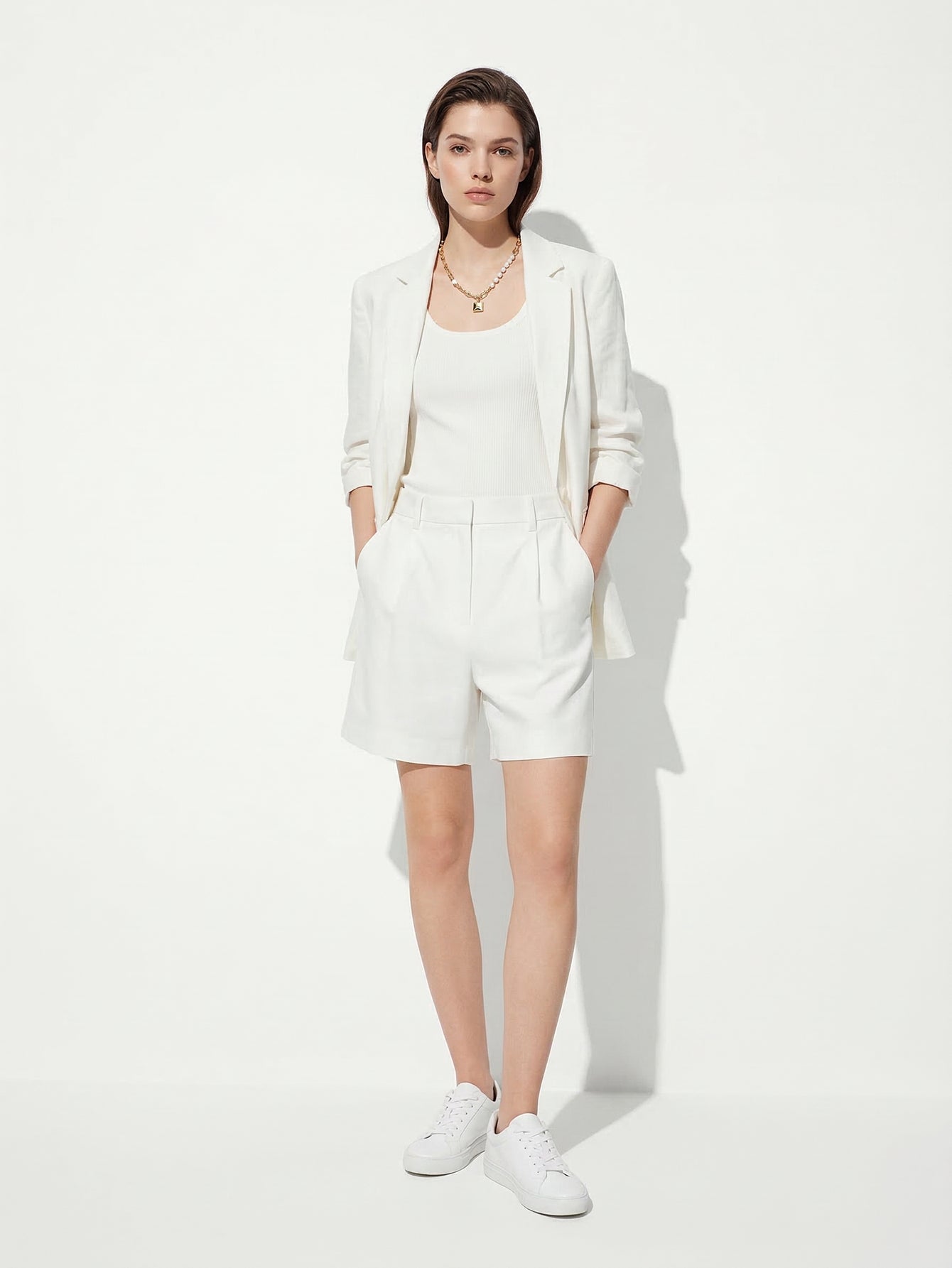 Straight Side Pocket Shorts