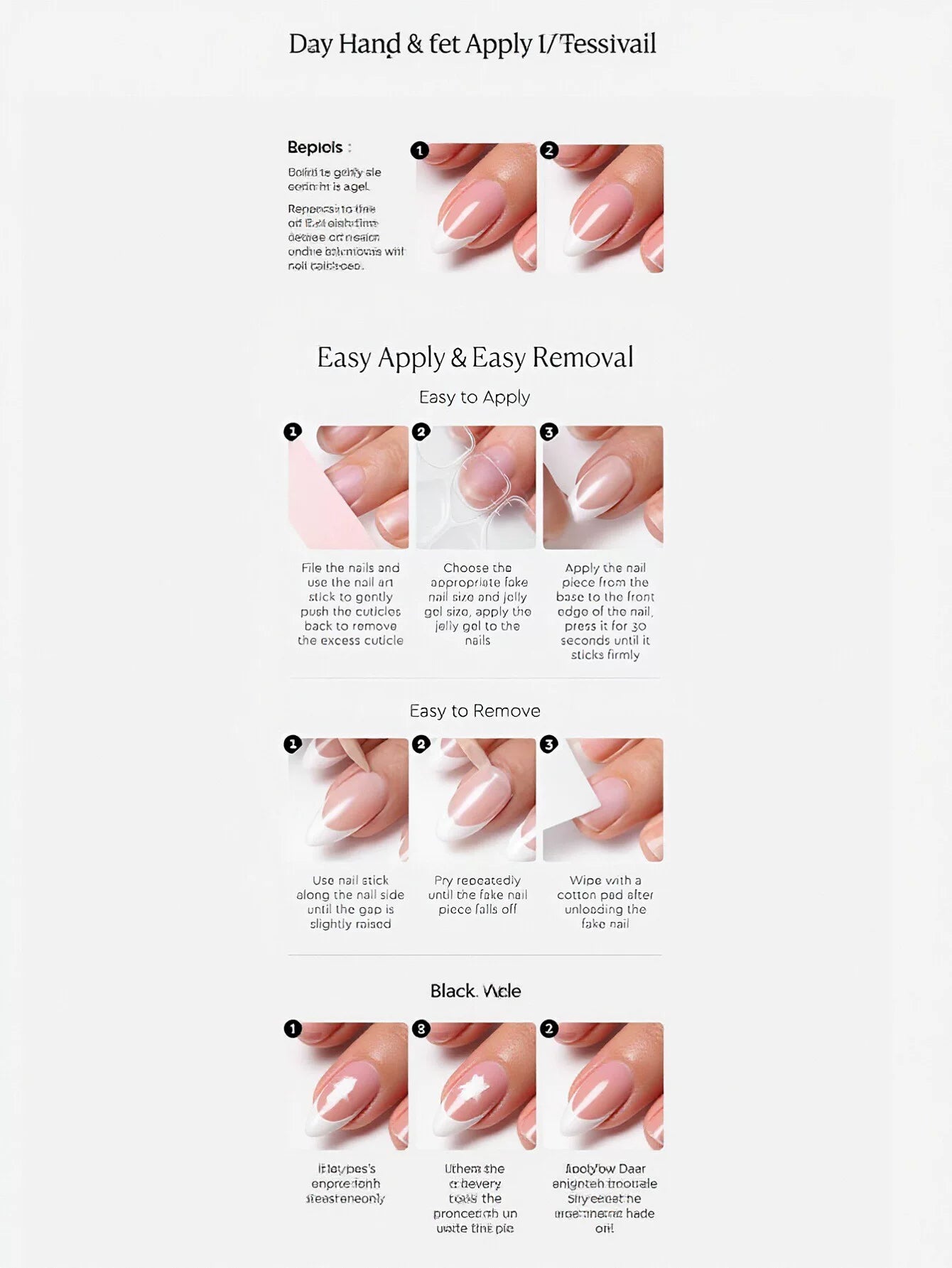 Glossy Black Oval Press On Nails