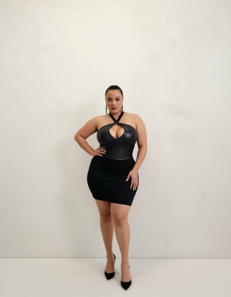 plus Size Sling Autumn Winter Clothes Women's Sexy Large Fashionable Strap Top 
