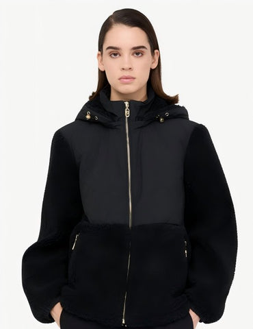 Cozy Sherpa Quilted Hooded Jacket