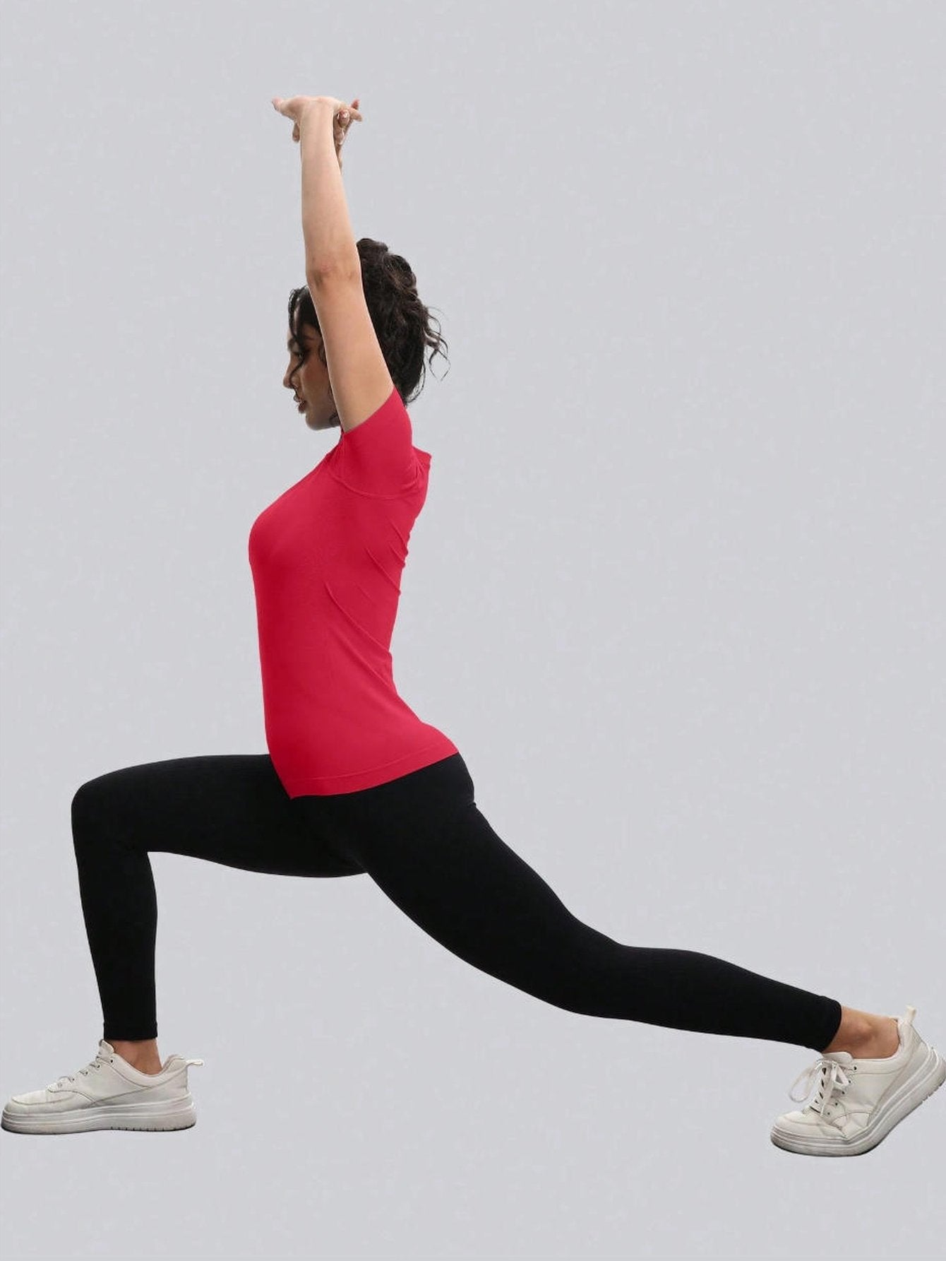 Seamless Stretchy Slim Fit Yoga T-Shirt