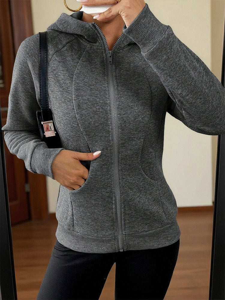 Slim Fit Zip Up Hoodie
