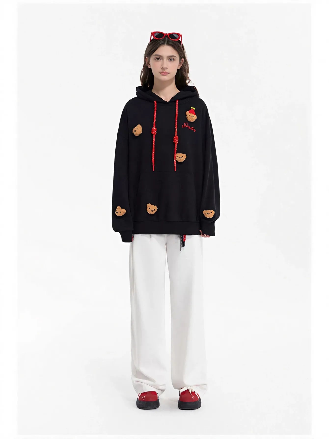 Cute Teddy Bear Graphic Hoodie