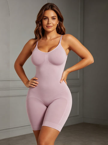 Seamless Sculpting Workout Romper Shorts