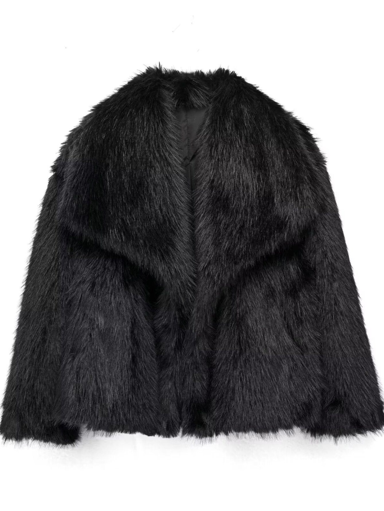 Plush Soft Cropped Faux Fur Coat