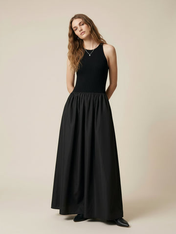 Sleeveless Paneled Tank Dress