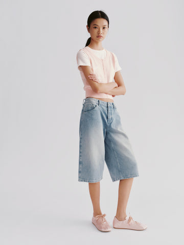 Cropped Barrel Leg Jeans