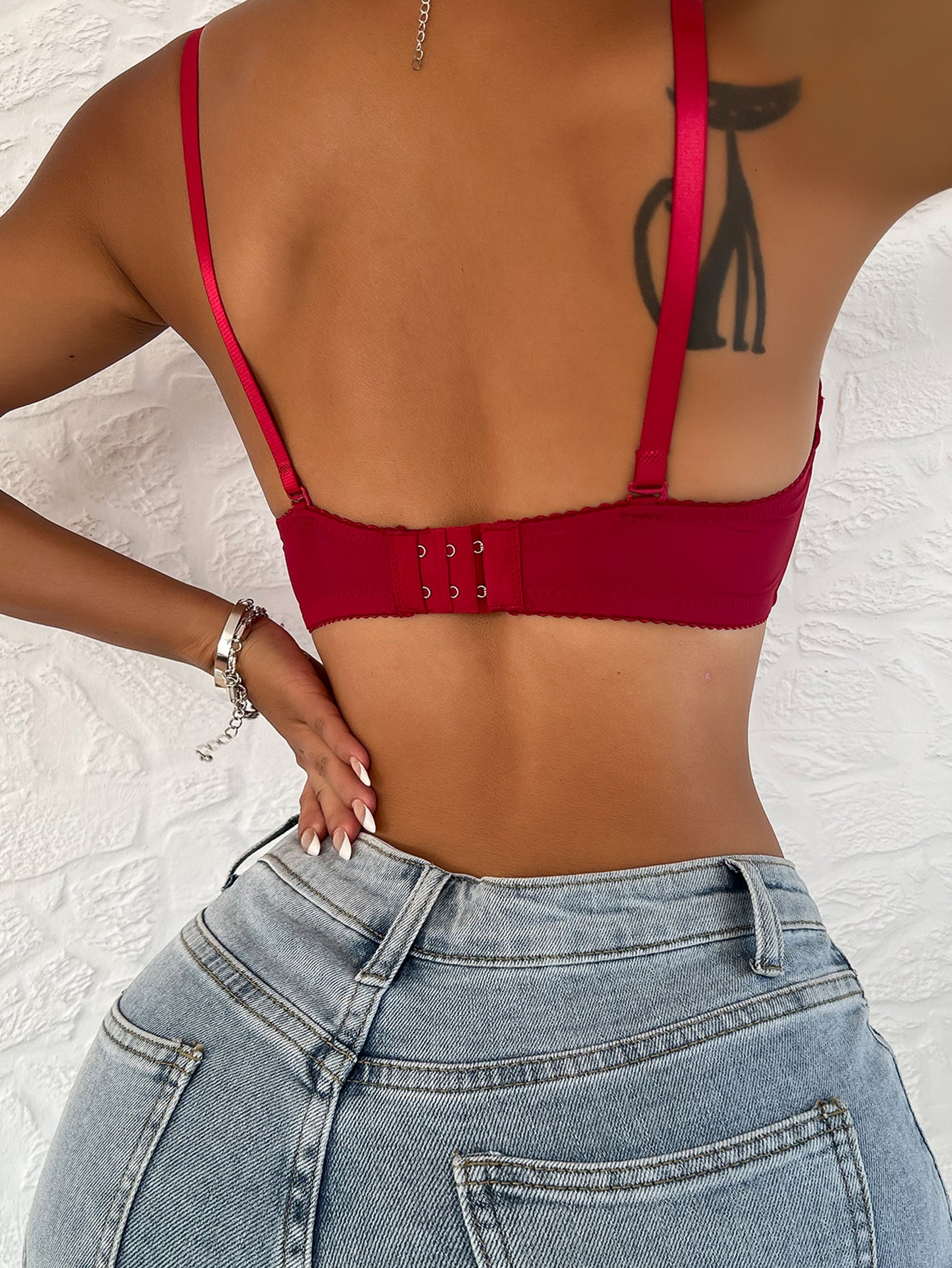 Push Up Lace Balconette Bra