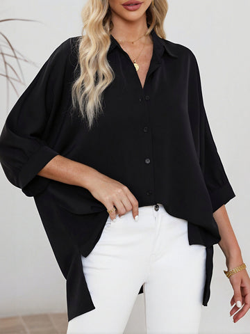 Casual Oversized Button Down Shirt