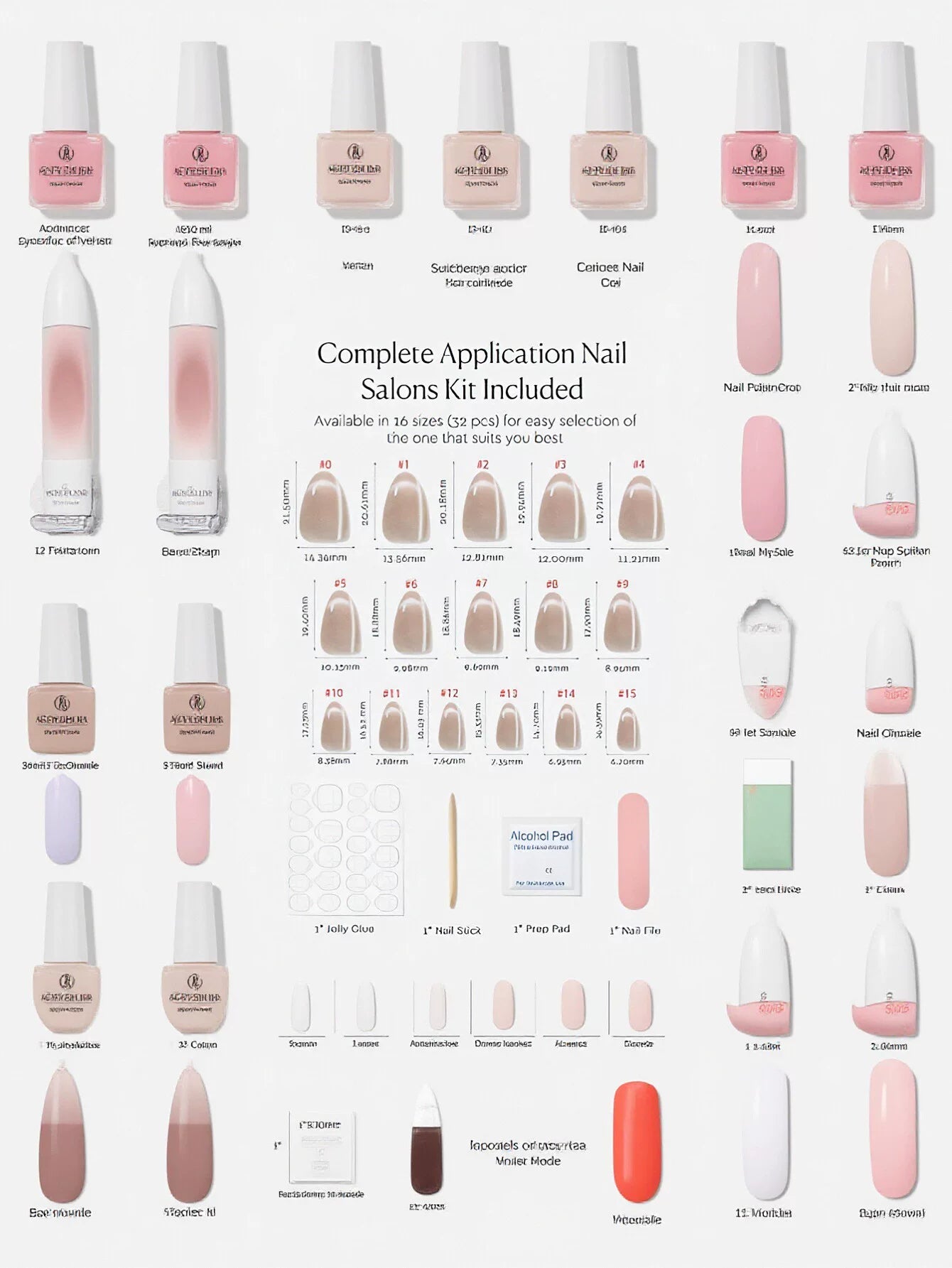 Shimmering Nude Cat Eye Press On Nails